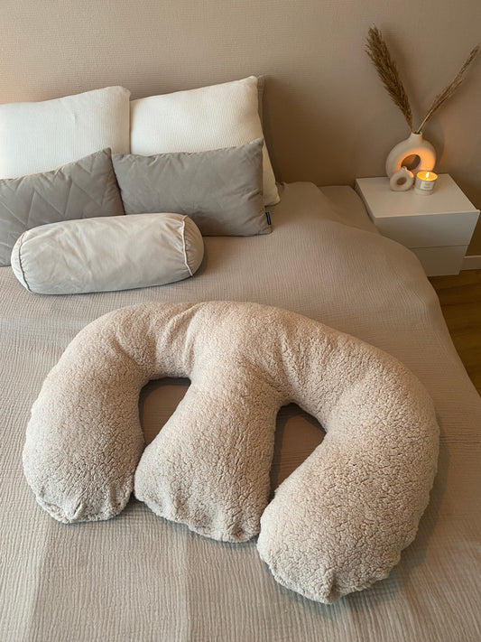 Set van Tweeling voedingskussen inclusief Teddy Voedingskussenhoes