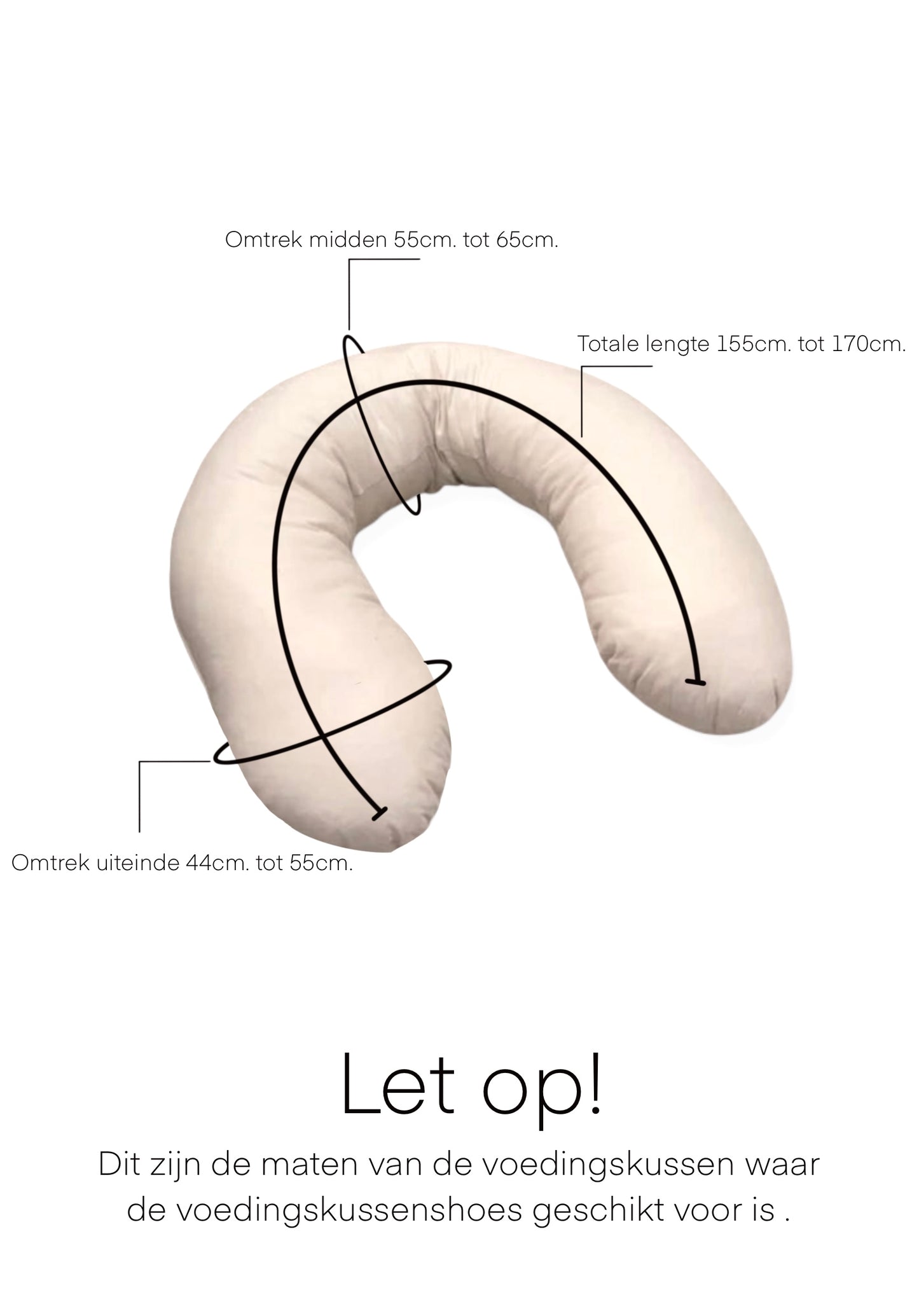 Relaxhoes Teddy voor voedingskussen